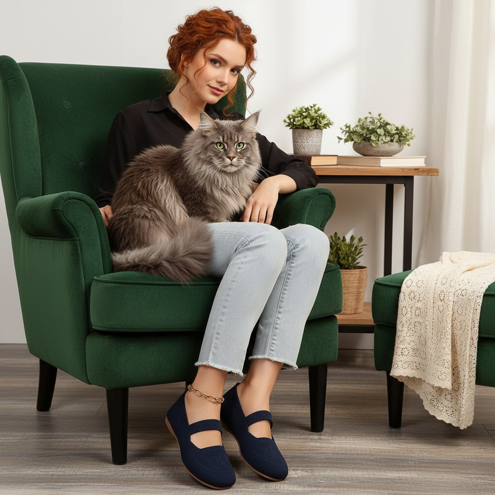 Slip-On Bow Comfort Ballet Flats