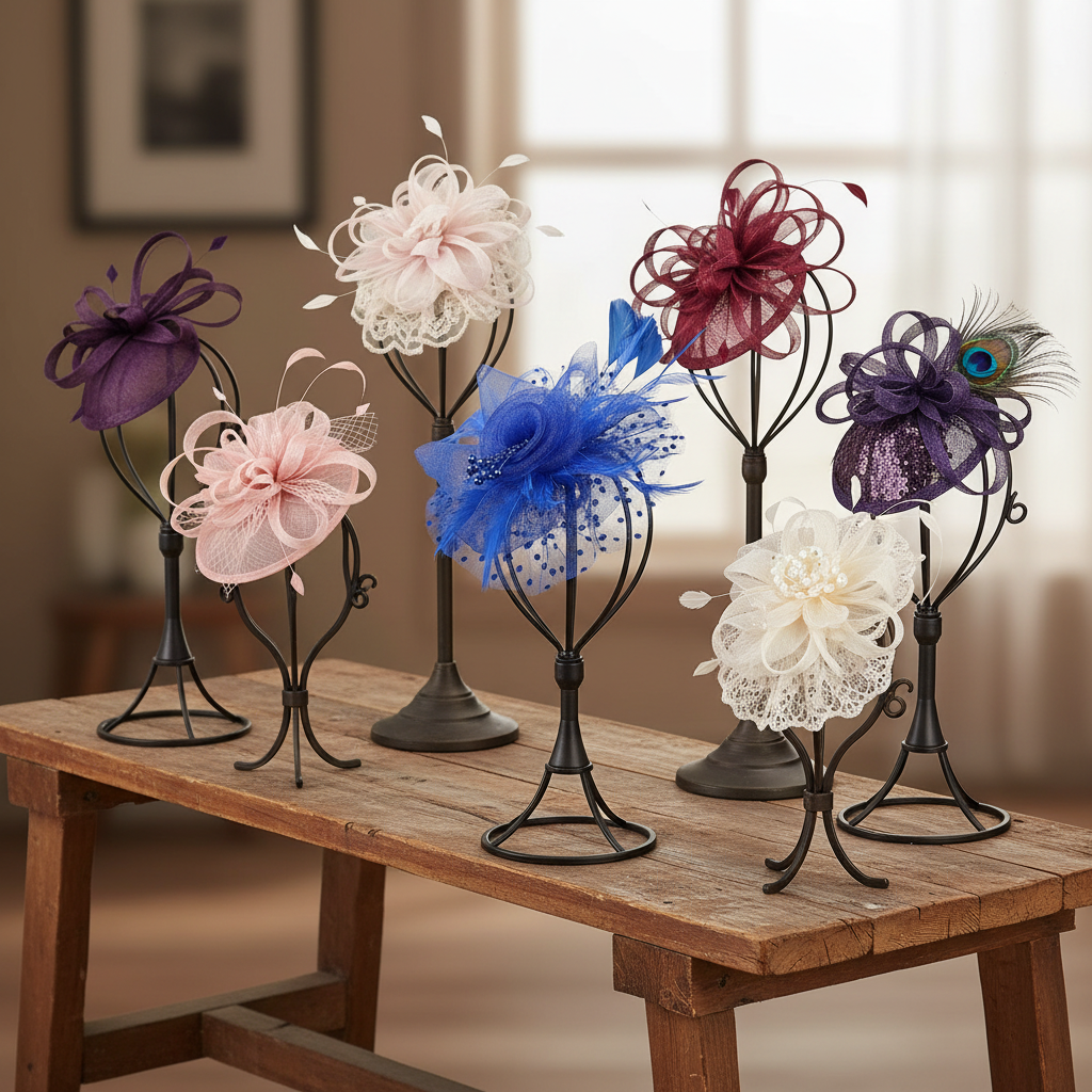 KOKO Mesh Feather Headband Fascinators