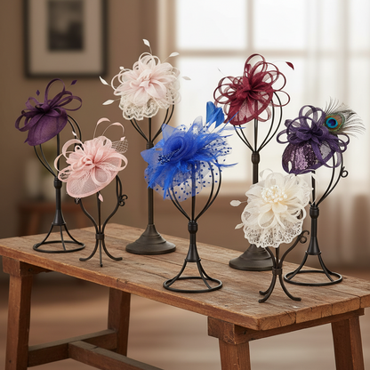 KOKO Mesh Feather Headband Fascinators