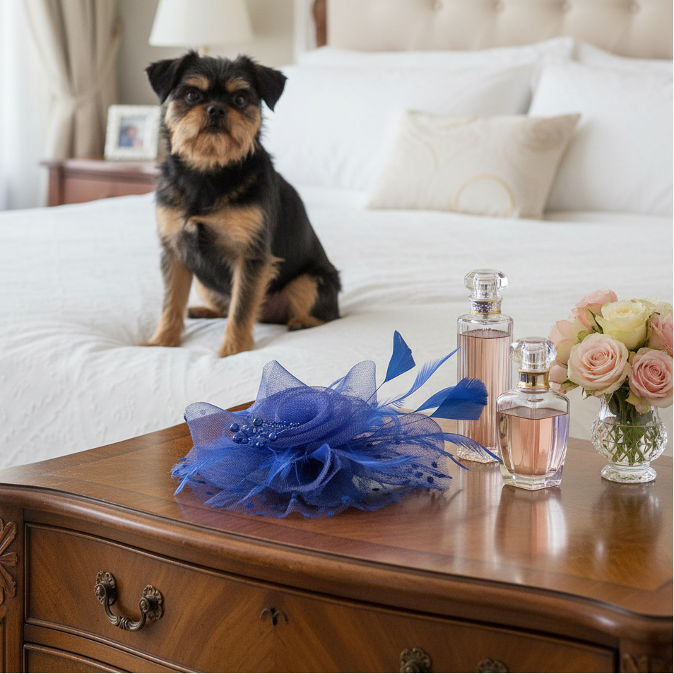 KOKO Mesh Feather Headband Fascinators