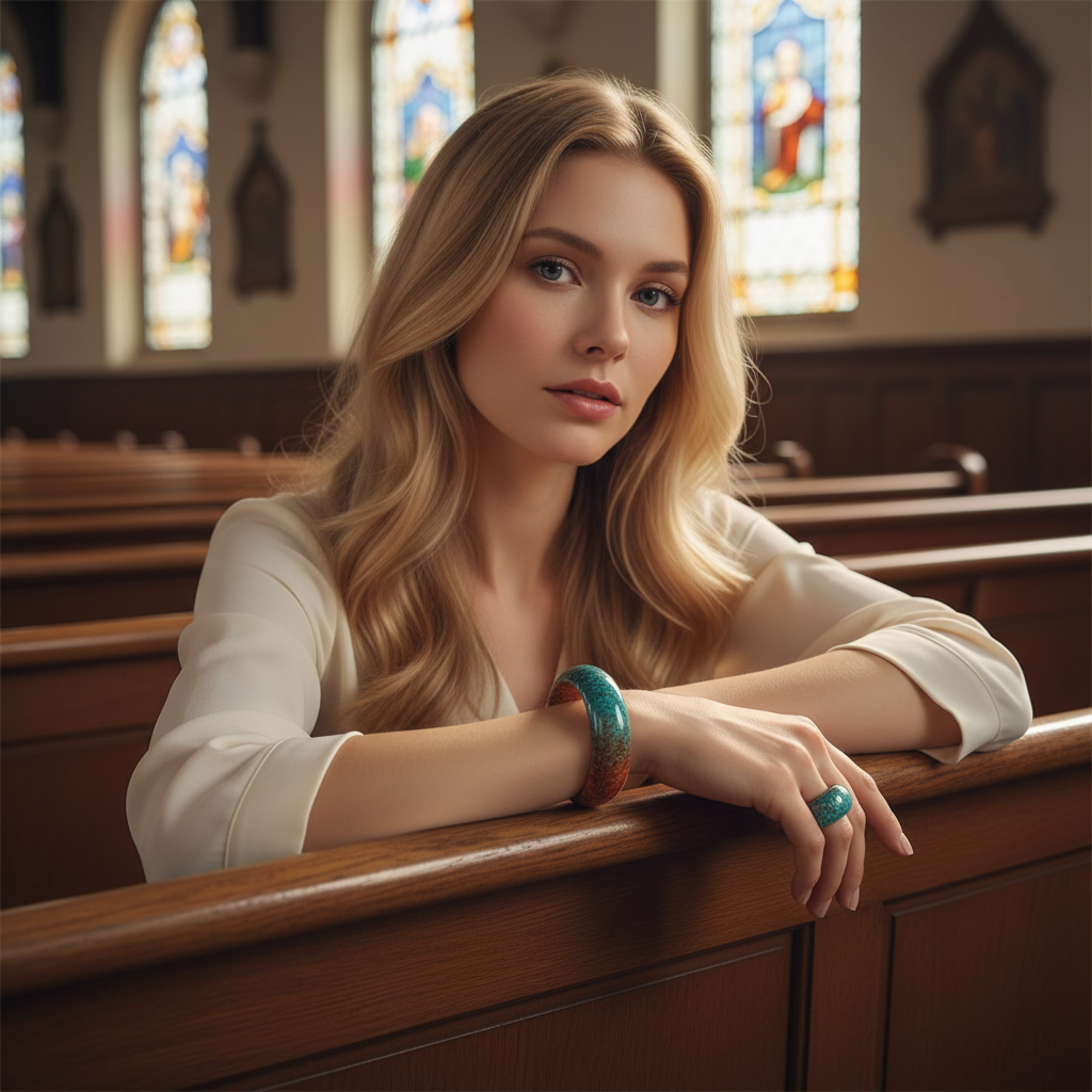 Ziquexsite Natural Stone Wide Bracelet