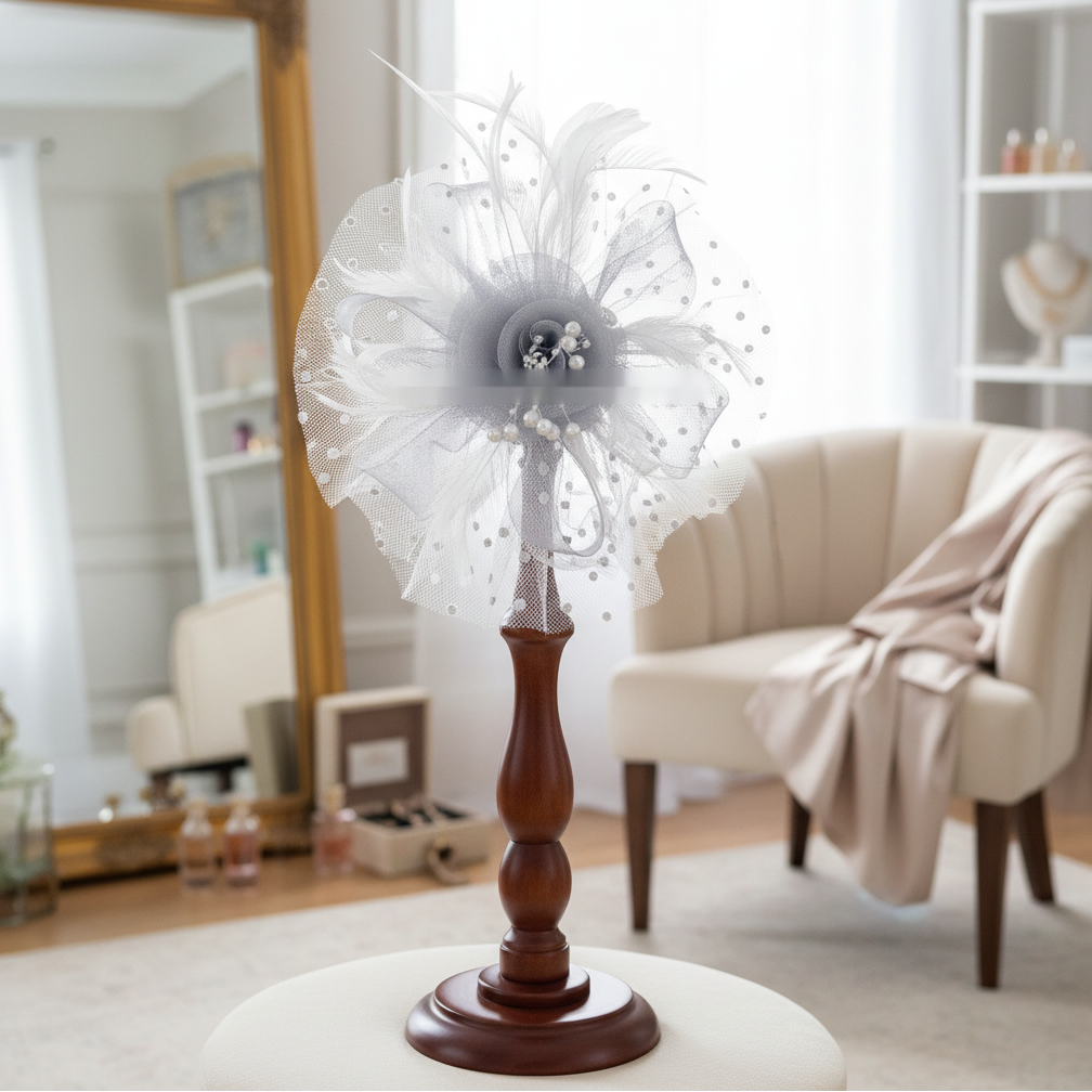 KOKO Mesh Feather Headband Fascinators