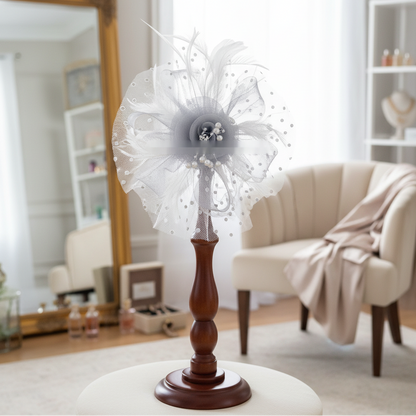 KOKO Mesh Feather Headband Fascinators