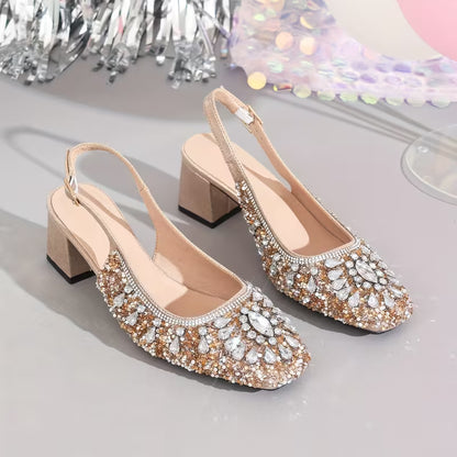 Luxurious Rhinestone Sandals