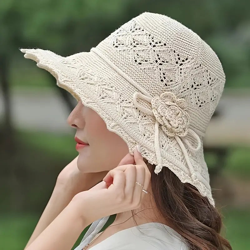 Lacy Breathable Wide Brim Sun Hats