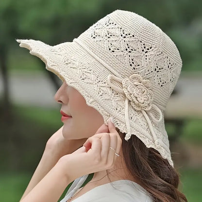 Lacy Breathable Wide Brim Sun Hats