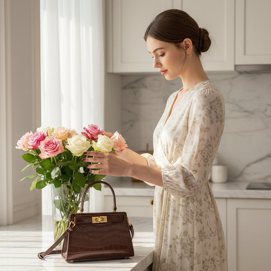 Lee Radziwill Inspired Petite Kelly Crossbody Handbag