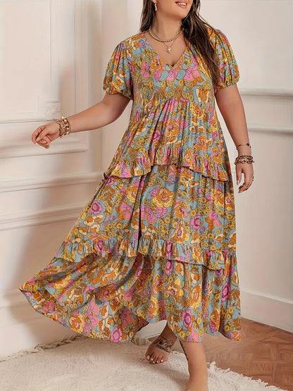 Rustty Dustty Plus Size Viscose Boho Dress