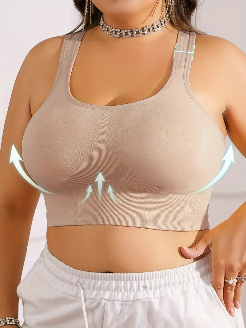 CELILIN Racerback Plus Size Sports Bras