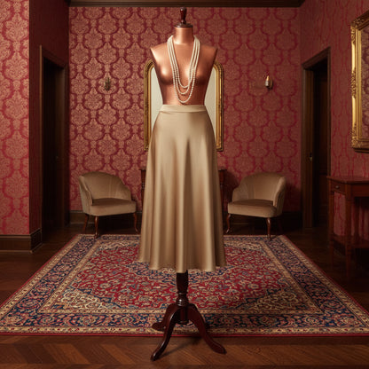 Lady Rose Satin A-Line Skirts