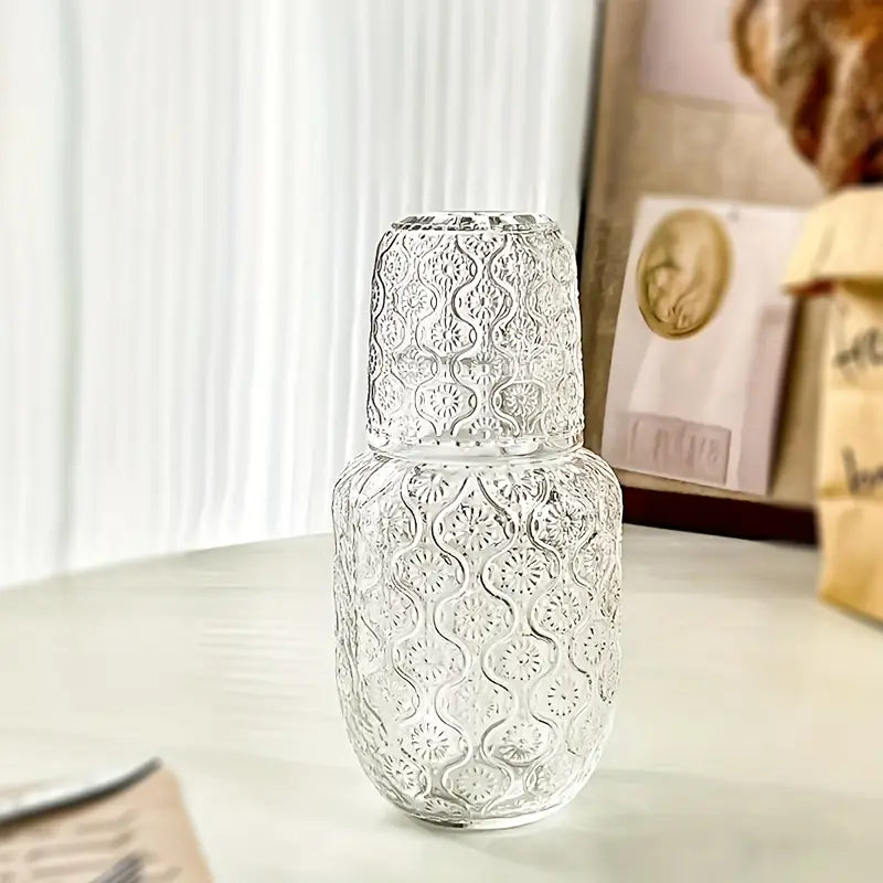 Vintage Water Carafe and Glass Set