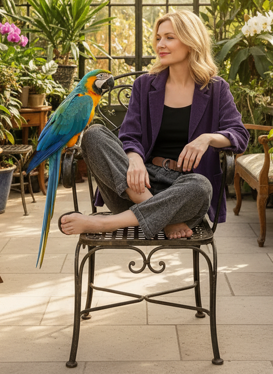 Chic Cord Lapel Collar Blazer