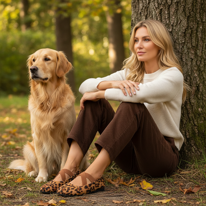 Minimalist Velvet Slip-On Ballet Flats