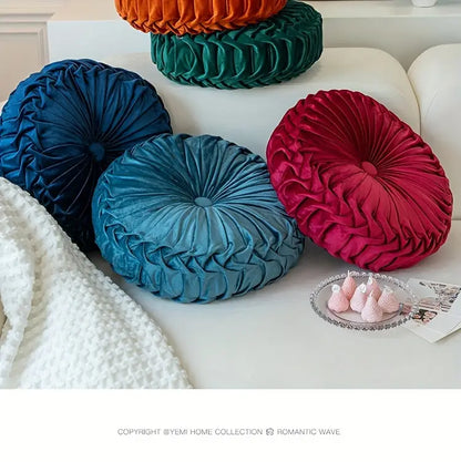 Pumpkin Velvet Throw Pillows