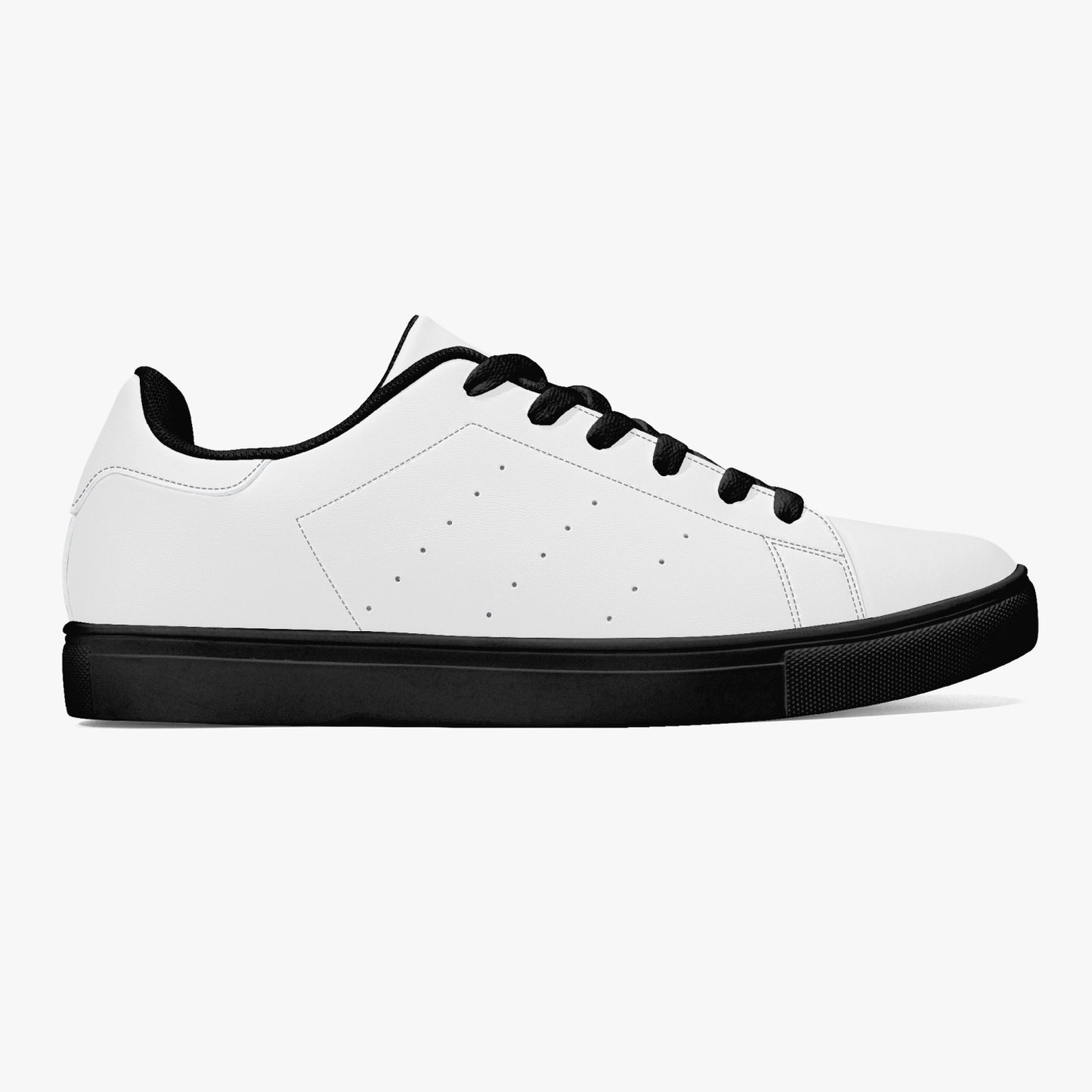 White Classic Low-Top Jensen Leather Sneakers