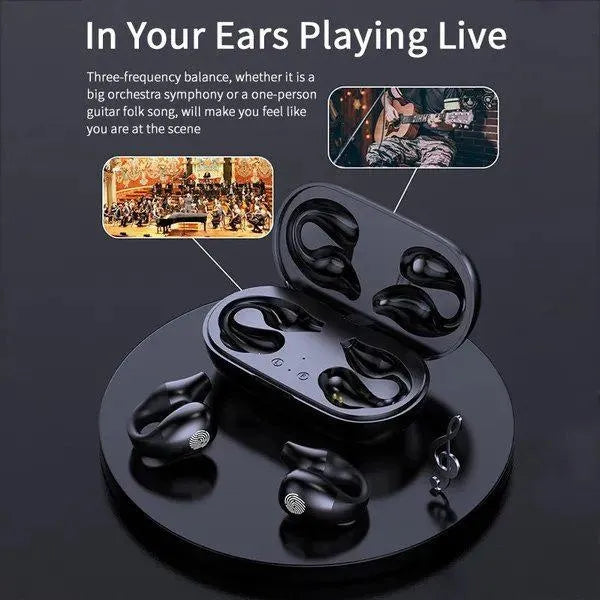 Bluetooth 5.2 Bone Conduction Earphone Ear Clip