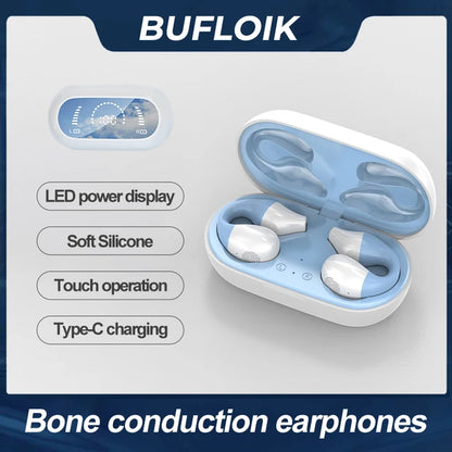 Bluetooth 5.2 Bone Conduction Earphone Ear Clip