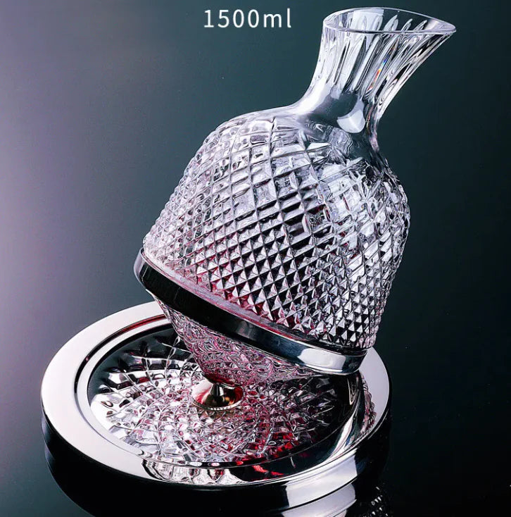 Luxury Rotating Crystal Decanter