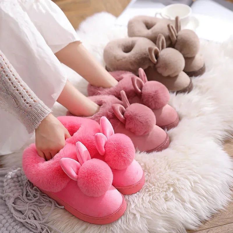 Warm & Fuzzy Bunny Slippers