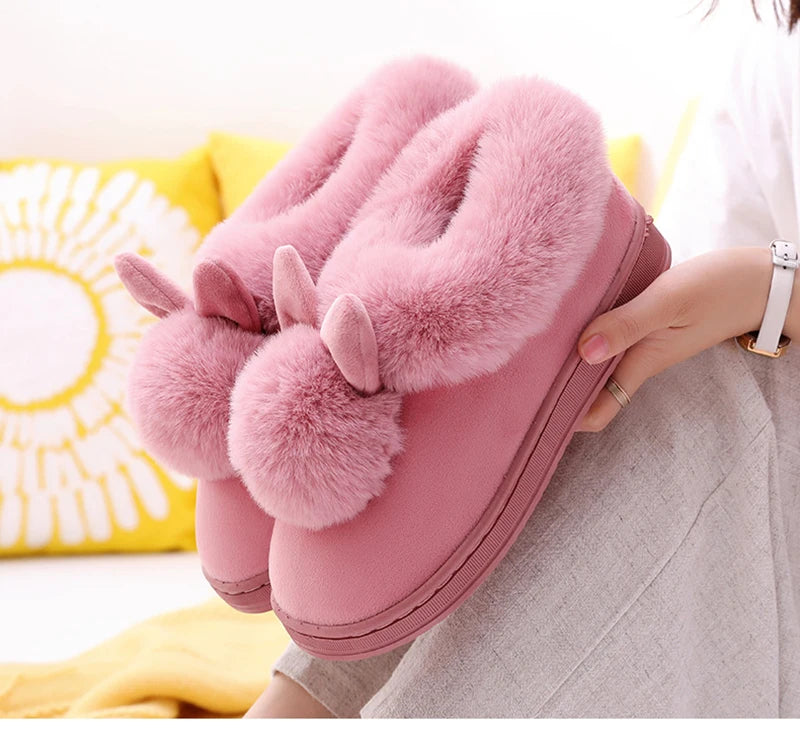 Warm & Fuzzy Bunny Slippers