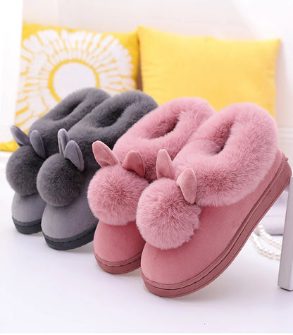 Warm & Fuzzy Bunny Slippers