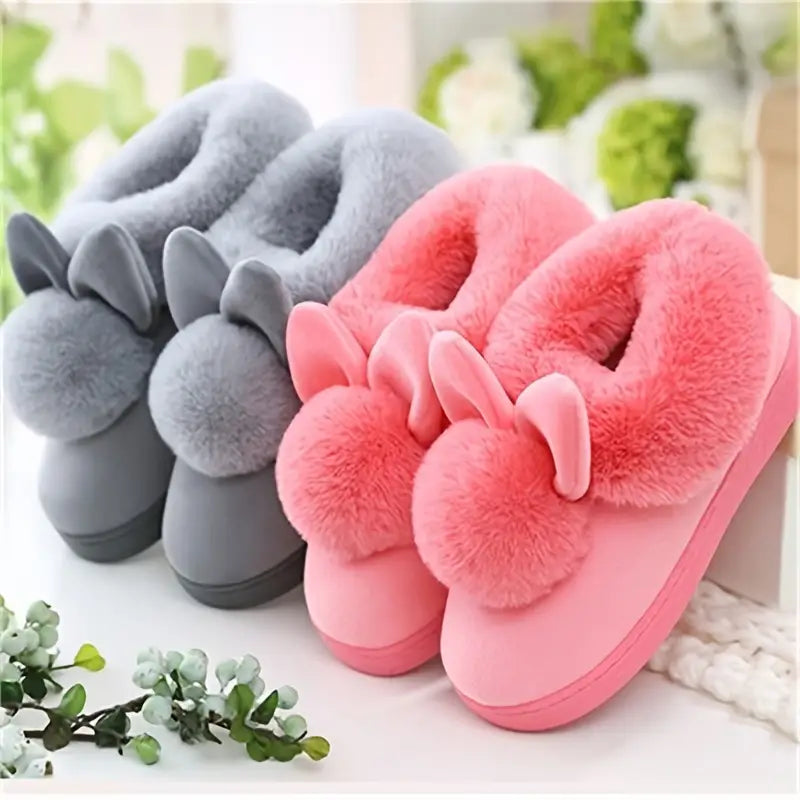 Warm & Fuzzy Bunny Slippers