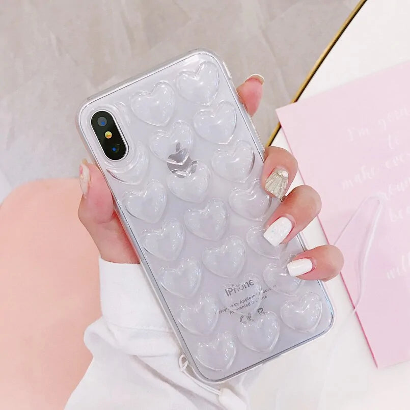 3D Love Heart iPhone Cases