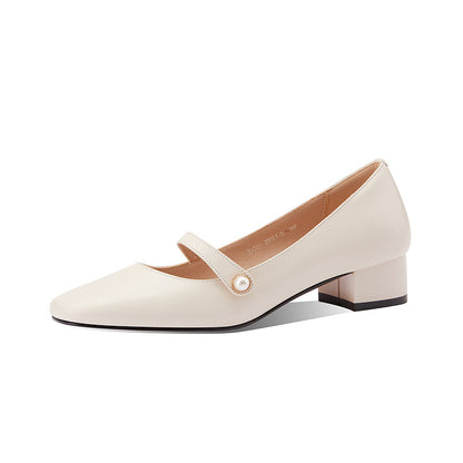 Mary Jane Retro Leather Court