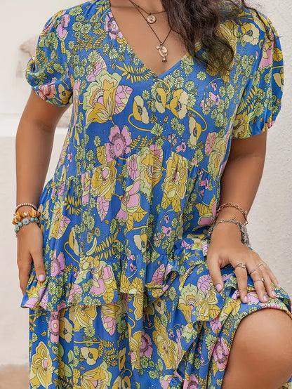 Rustty Dustty Plus Size Viscose Boho Dress