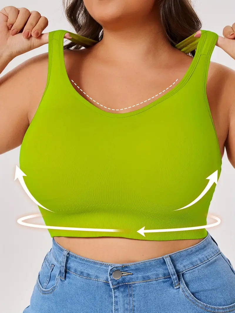 CELILIN Racerback Plus Size Sports Bras