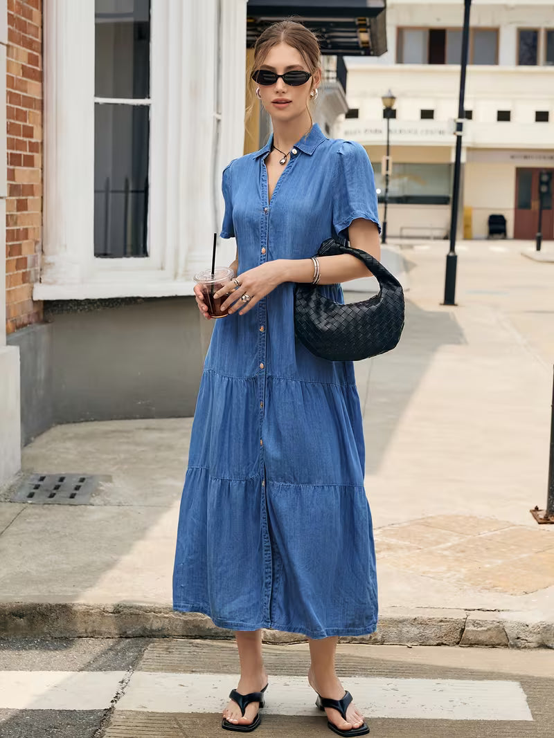 MEDLEY Midi Denim Dresses