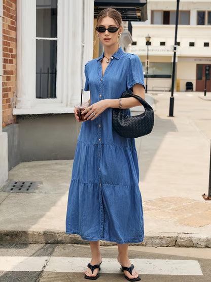 MEDLEY Midi Denim Dresses