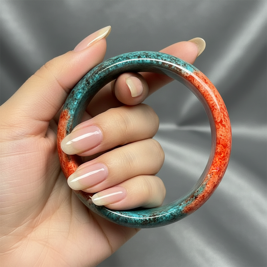 Ziquexsite Natural Stone Wide Bracelet