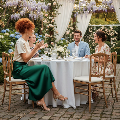 Lady Rose Satin A-Line Skirts