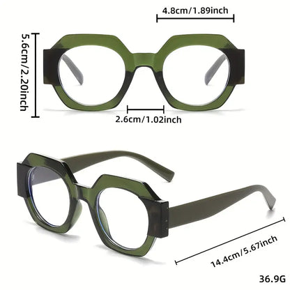 Ohemado Retro Flat-Top Round Designer Sunglasses