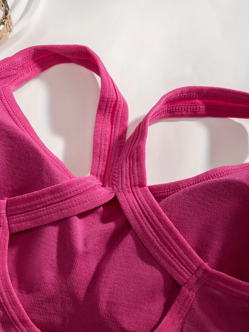 CELILIN Racerback Plus Size Sports Bras