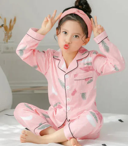 Girls Soft Cotton Pajamas