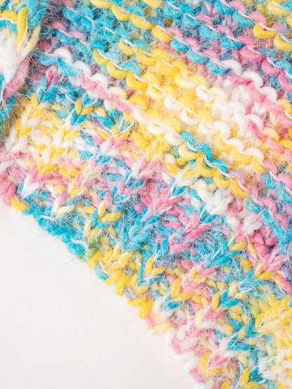 Rainbow Fluffy Cardigan