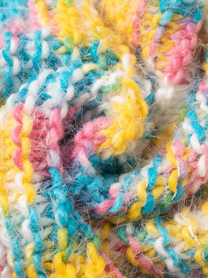 Rainbow Fluffy Cardigan