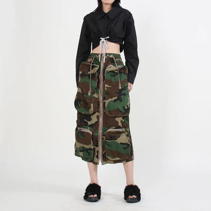 Multi Pocket Cargo Skirts