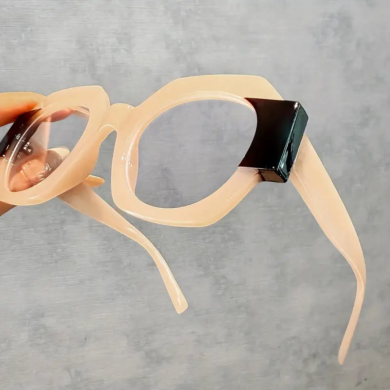 Ohemado Retro Flat-Top Round Designer Sunglasses