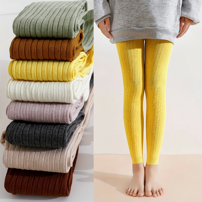 BELLA Ribbed Footless Tights (8 Pairs)