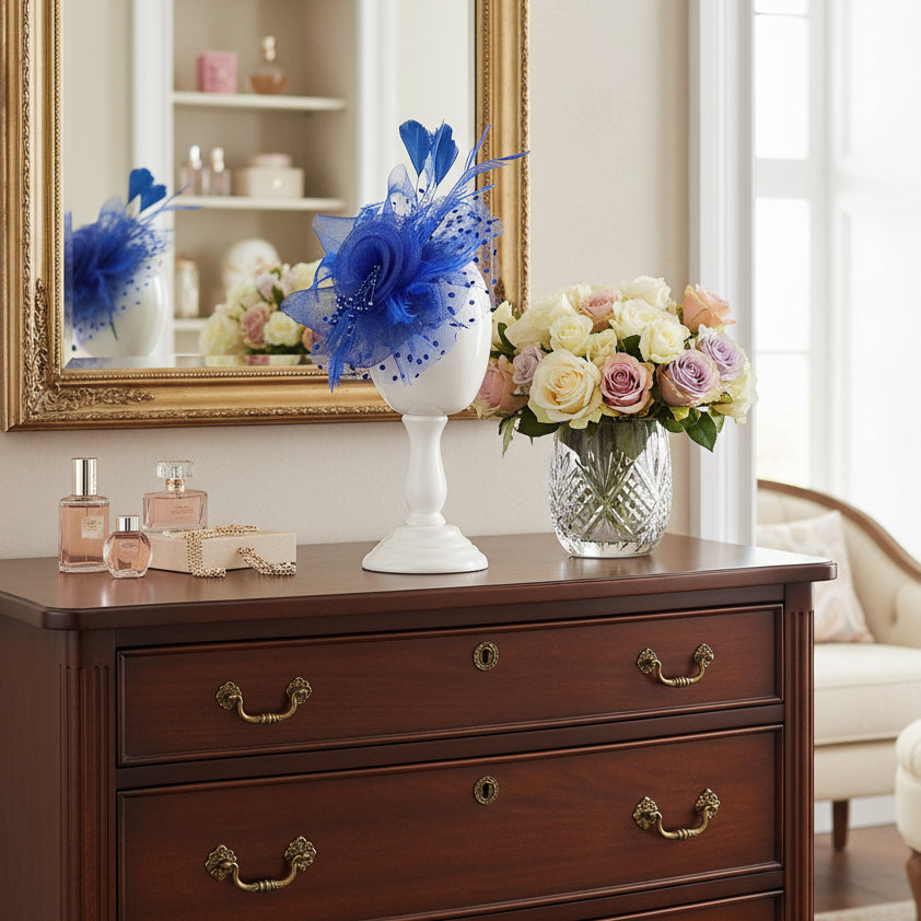 KOKO Mesh Feather Headband Fascinators