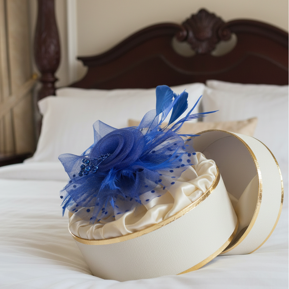 KOKO Mesh Feather Headband Fascinators