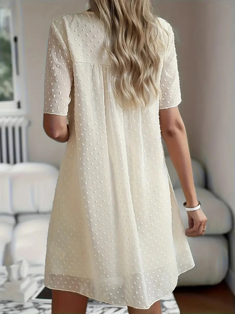 Chiffon Polka Dot Baby Doll Shortie Nightie