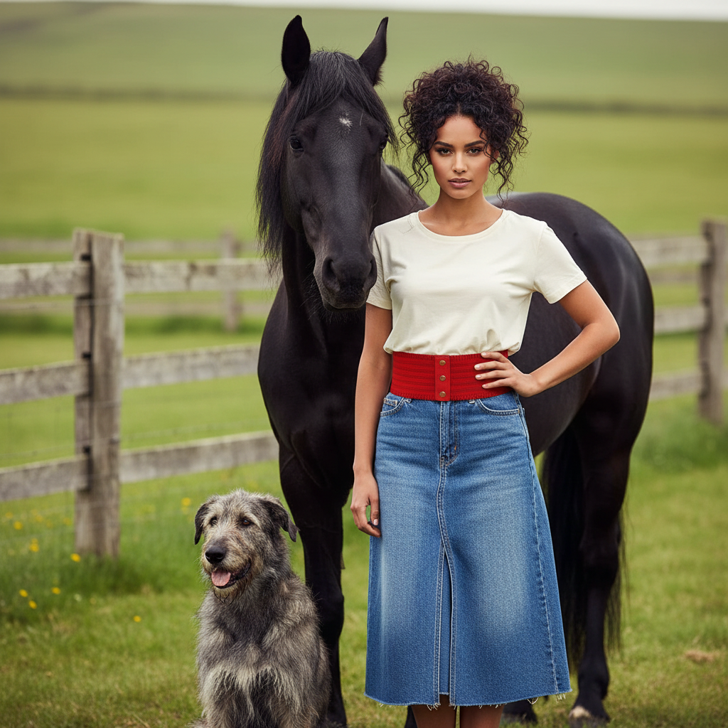 Domed Elastic Wide Belts