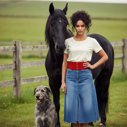 Domed Elastic Wide Belts