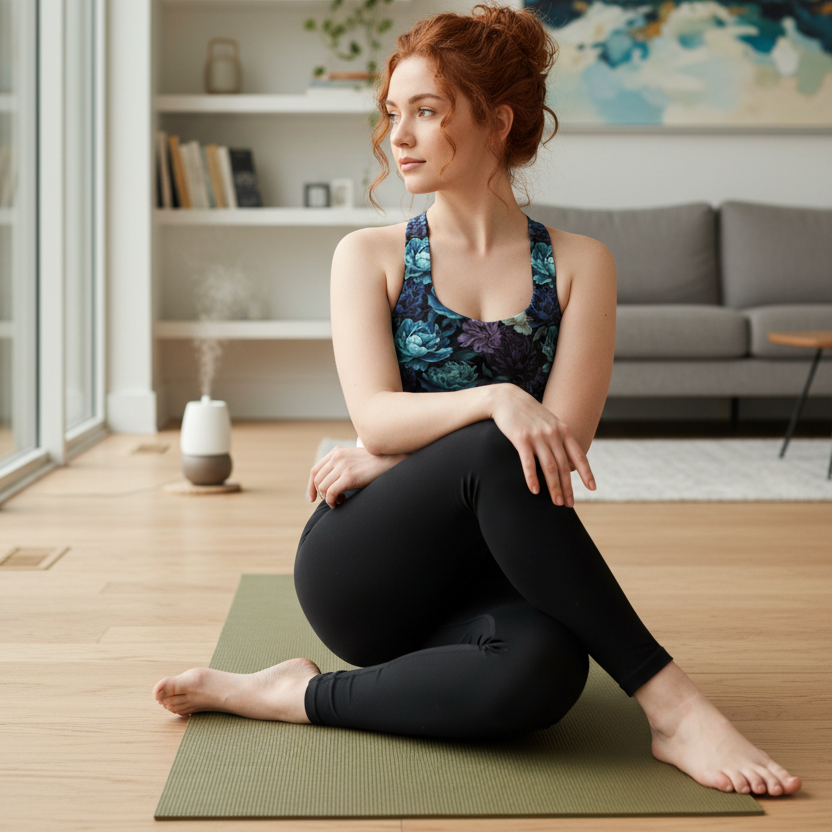 Recycled Longline Compression BloomZ Sports Bra