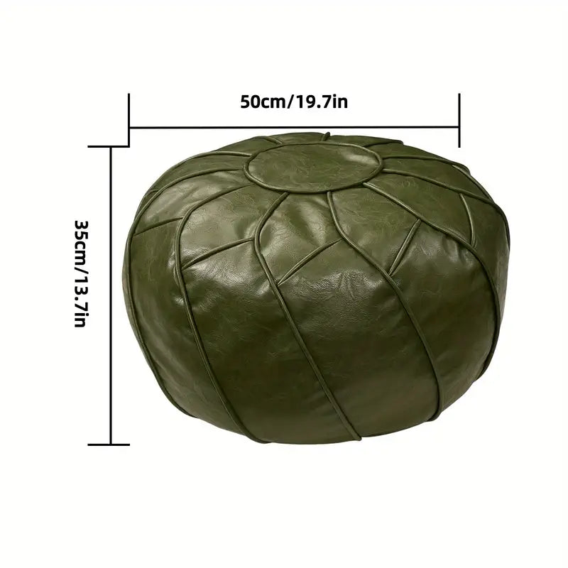 Moroccan Dual Purpose Vegan Leather Ottoman