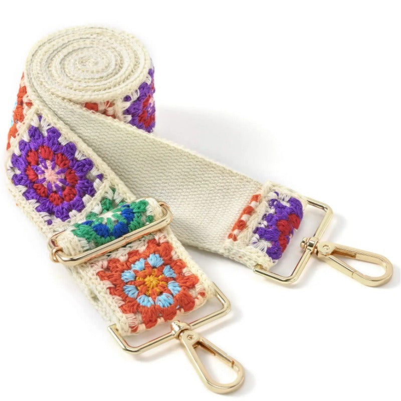 Retro Adjustable Woven Bag Straps